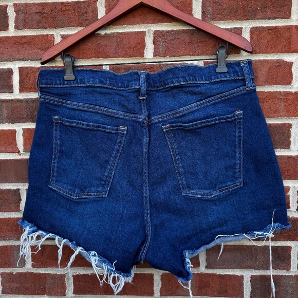 Old Navy Denim Shorts Womens Size 16 Sky-Hi A-Line Higher High-Rise Cut-Offs - Picture 3 of 9